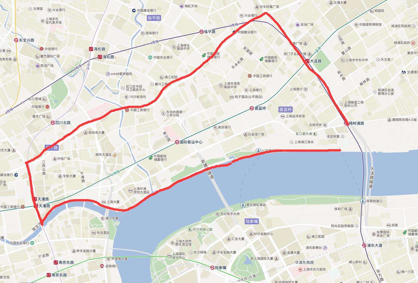 提籃橋街道綜合開發(fā)整治項目區(qū)域示意圖